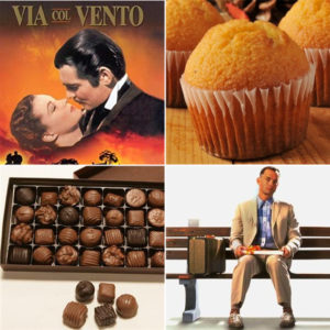 FilmFood, le ricette dal mondo del Cinema: ☆ Muffin da "Via col Vento" e Una Scatola di Cioccolatini da "Forrest Gump"