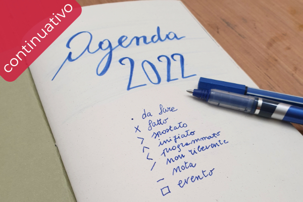corso a Vicenza per creare la tua agenda 2022 con la tecnica del Bullet Journal